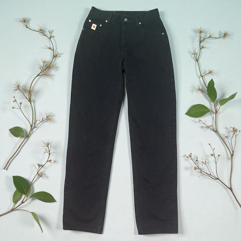 Rockies Jeans Women’s Size 9 Long 28x32 Black Relaxed Fit Western High Rise USA